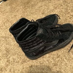 Velvet High Top Vans